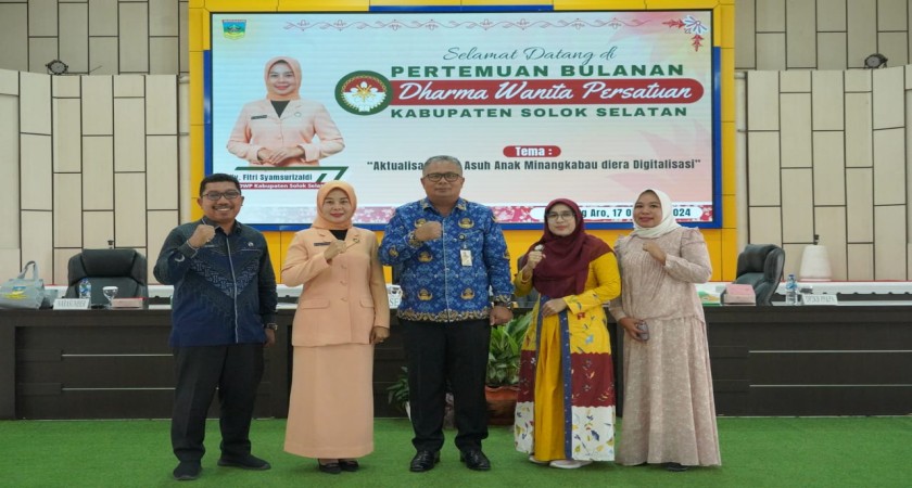 Pertemuan Rutin Bulanan, DWP Kabupaten Solok Selatan Usung Tema Aktualisasi Pola Asuh Anak Minangkabau di Era Digitalisasi