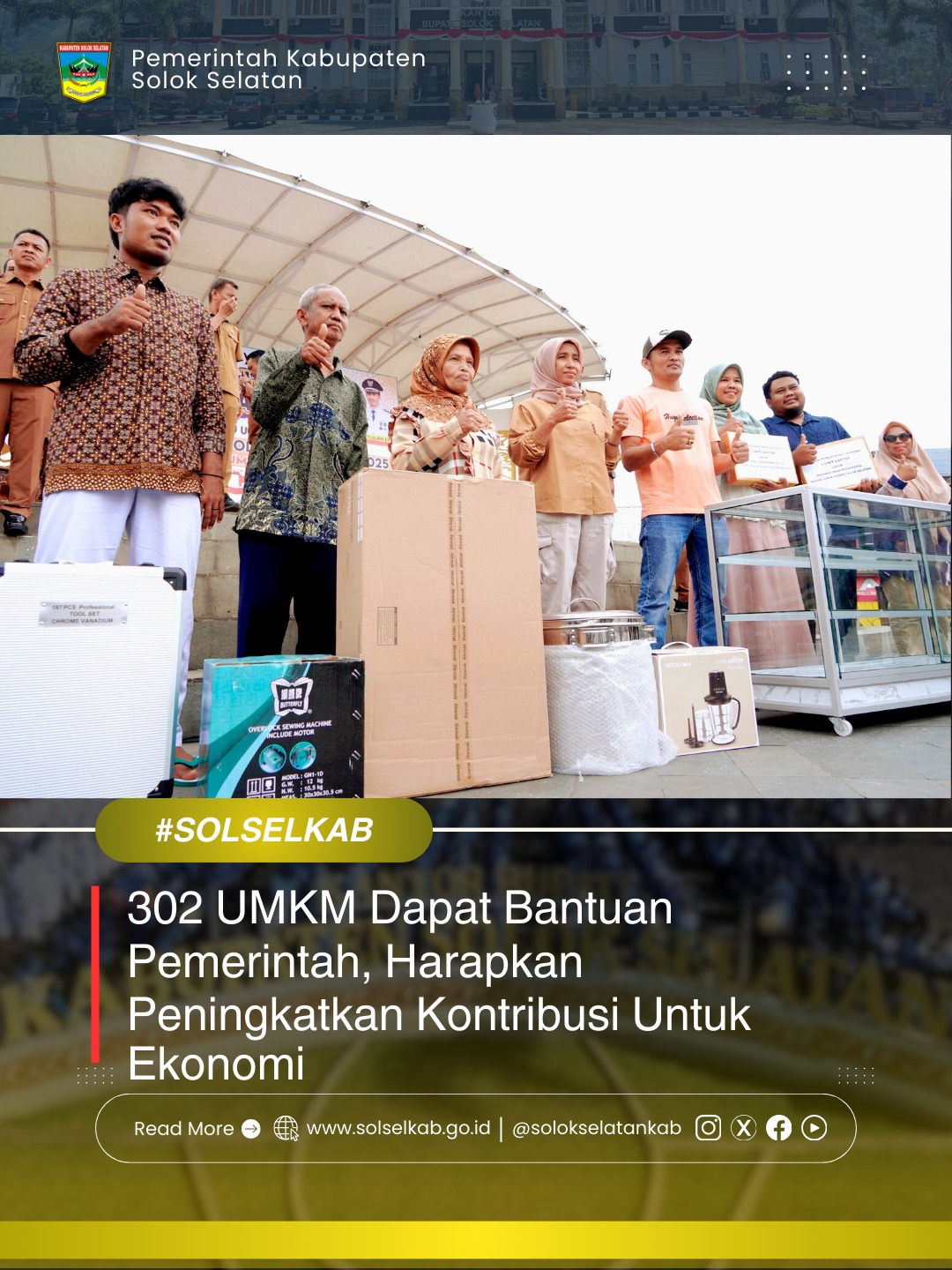 302 UMKM Dapat Bantuan Pemerintah, Harapkan Peningkatkan Kontribusi Untuk Ekonomi