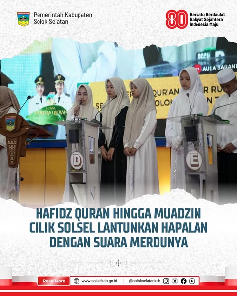 Hafidz Quran Hingga Muadzin Cilik Solsel Lantunkan Hapalan dengan Suara Merdunya