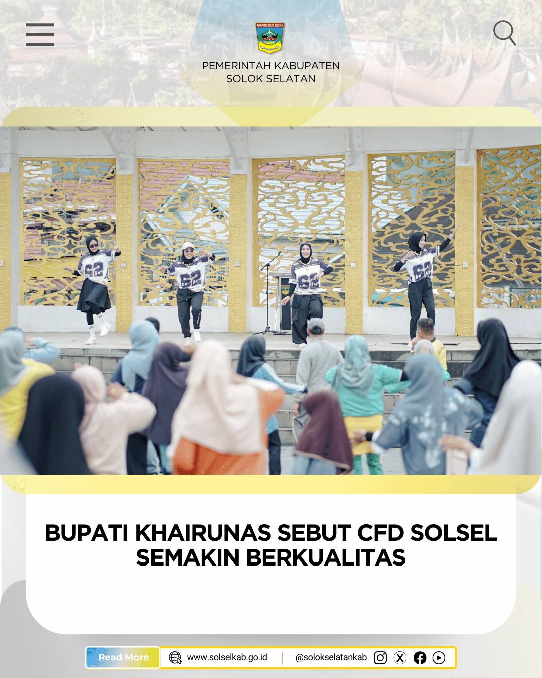 Bupati Khairunas Sebut CFD Solsel Semakin Berkualitas
