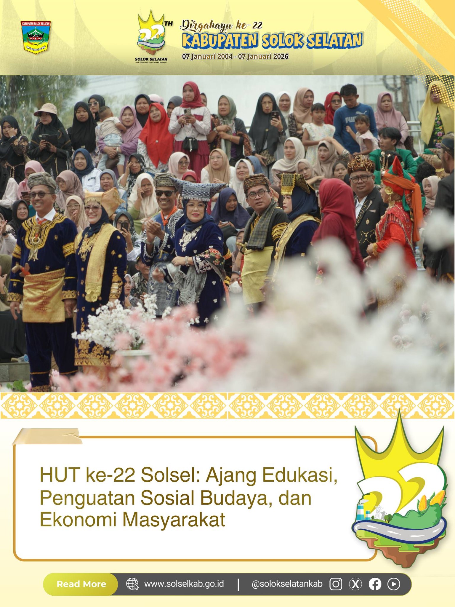 HUT ke-22 Solsel: Ajang Edukasi, Penguatan Sosial Budaya, dan Ekonomi Masyarakat