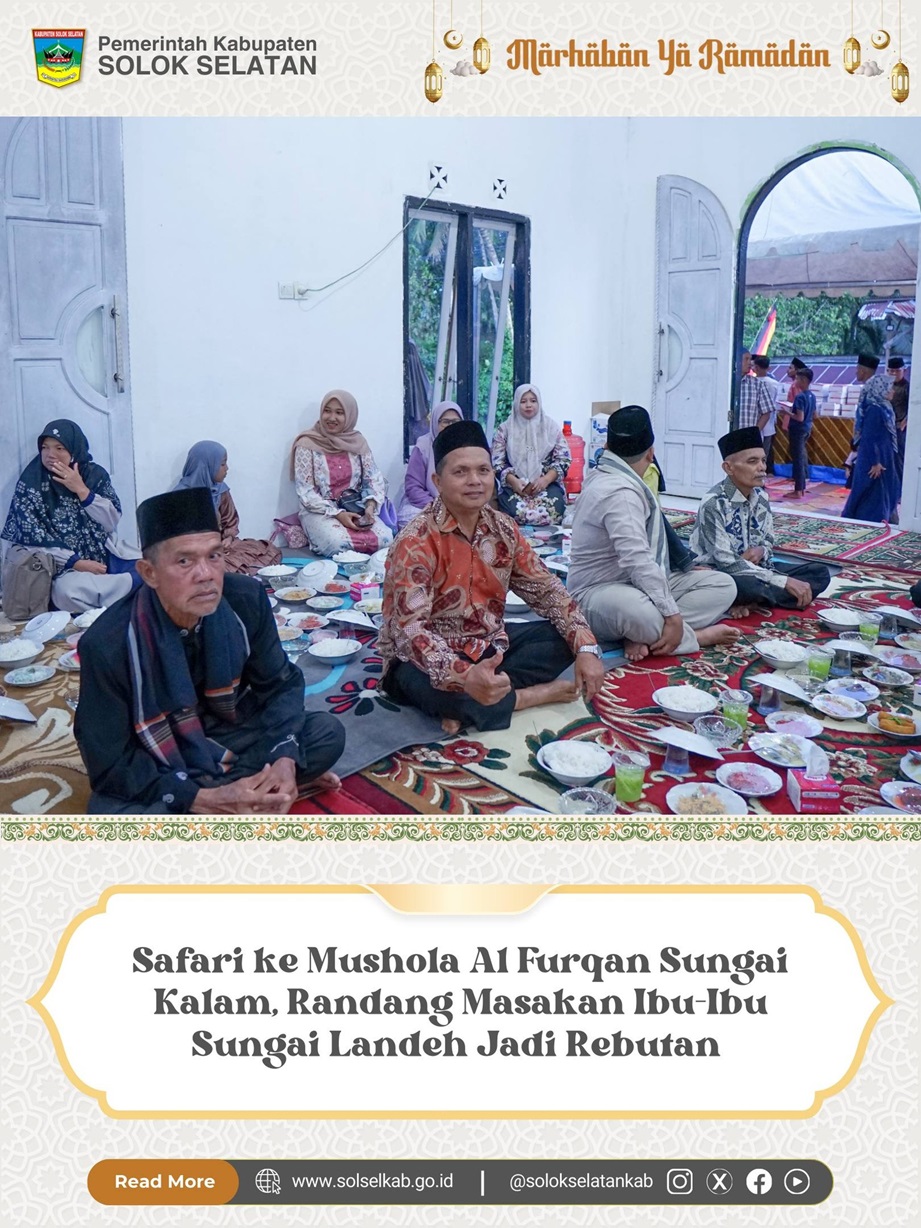 Safari ke Mushola Al Furqan Sungai Kalam, Randang Masakan Ibu-Ibu Sungai Landeh Jadi Rebutan