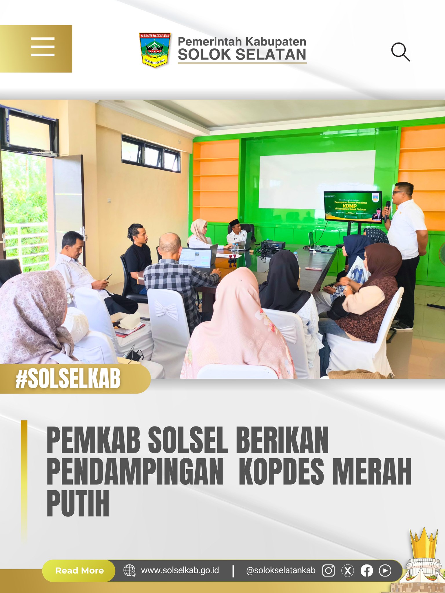 Pemkab Solsel Berikan Pendampingan Perizinan Kopdes Merah Putih