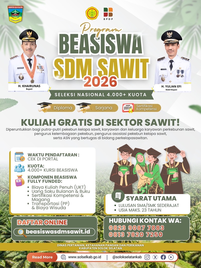 Program Beasiswa SDM Sawit 2026