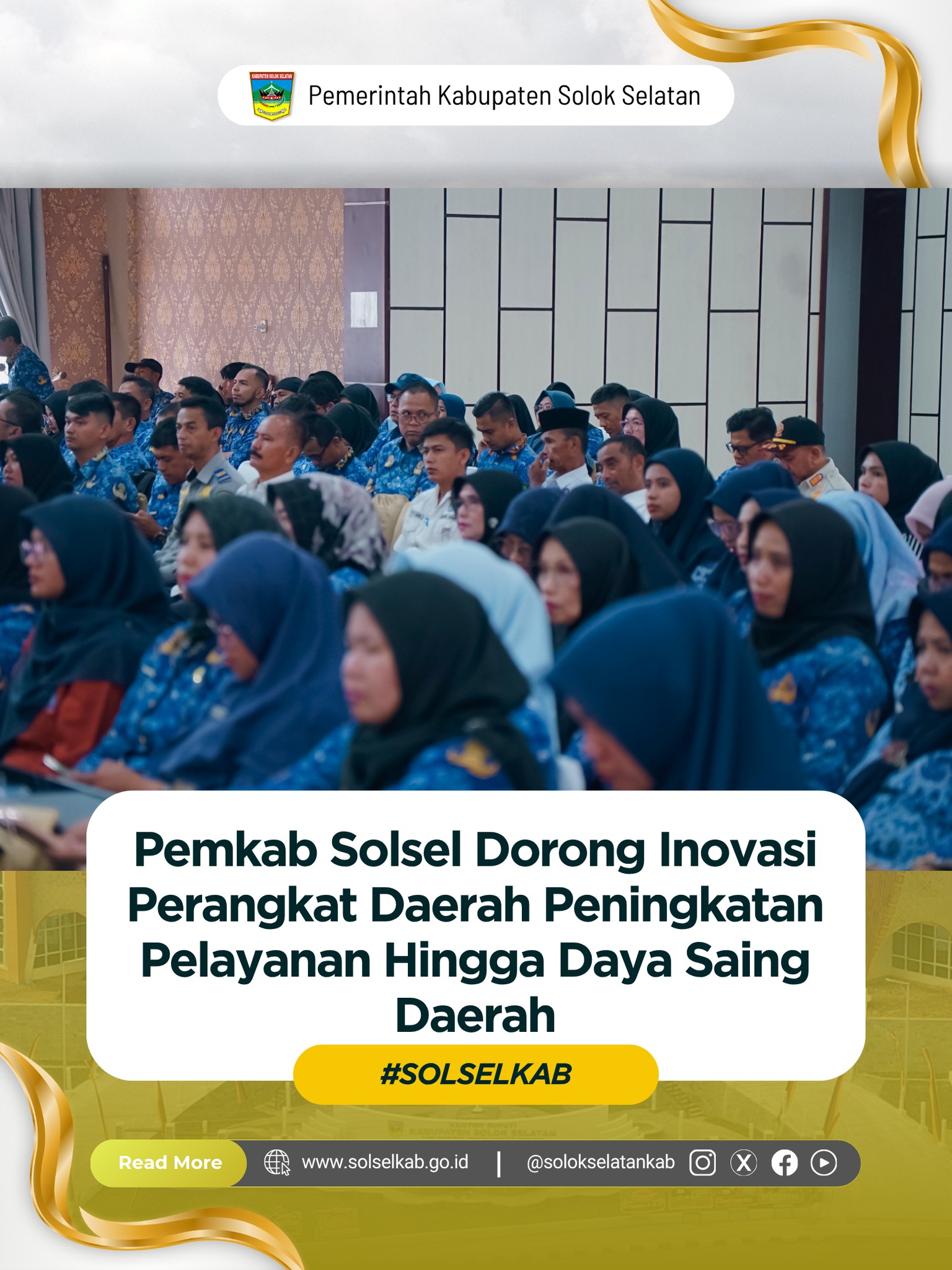 Pemkab Solsel Dorong Inovasi Perangkat Daerah Peningkatan Pelayanan Hingga Daya Saing Daerah